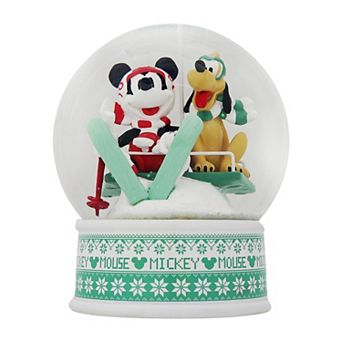 St. Nicholas Square® Disney's Mickey Mouse & Pluto Ski Snow Globe Table Decor