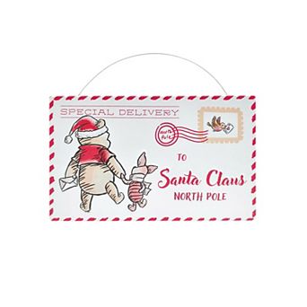 St. Nicholas Square® Disney's Pooh Letter to Santa Wall Decor