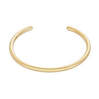 Adornia Tarnish Resistant 18k Gold Flash Plated Cuff Bracelet