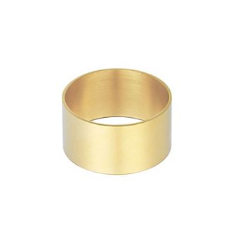 Adornia Tarnish Resistant 14k Gold Flash Plated Tall Band Ring