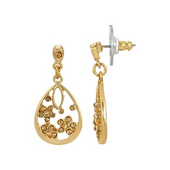 1928 Crystal Teardrop Earrings