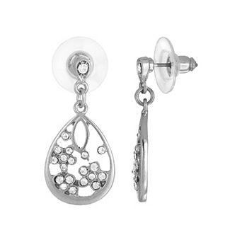 1928 Crystal Teardrop Earrings