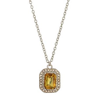 1928 Octagon Pendant Necklace
