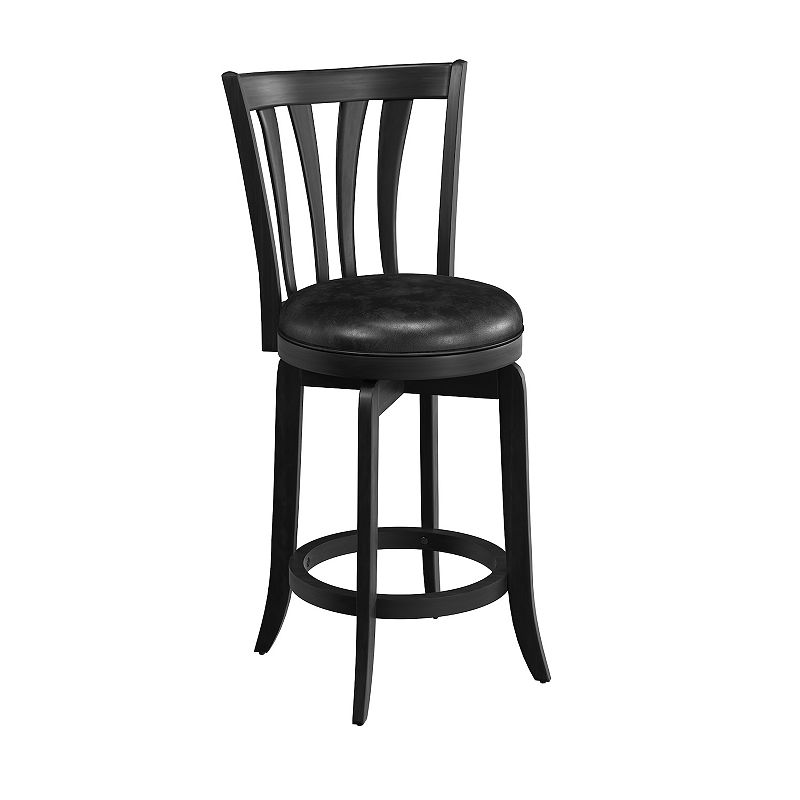 Savana Swivel Counter Stool, Black, Furniture