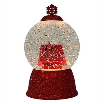 St. Nicholas Square® Peanuts Snoopy Dog House Lighted Snow Globe Table Decor