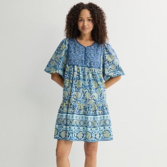 Women's Farmers Market Puff Sleeve Mini Dress