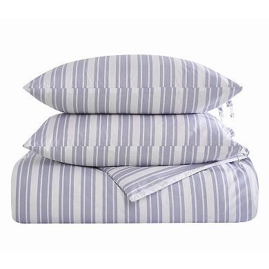 The Farmhouse Ticking Stripe Comforter Set with Shams