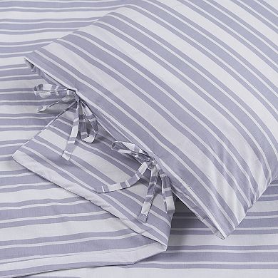 The Farmhouse Ticking Stripe Comforter Set with Shams
