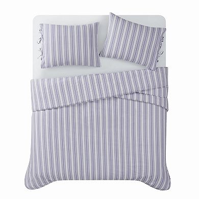 The Farmhouse Ticking Stripe Comforter Set with Shams
