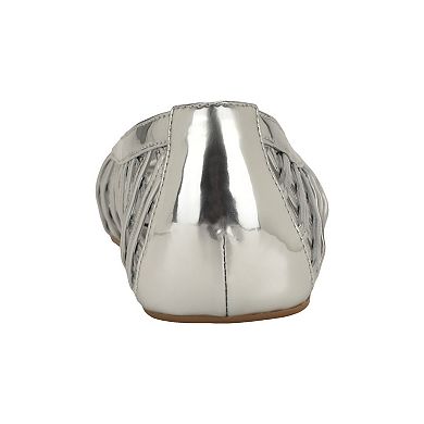 Nine West Dippy Women's Woven Round Toe Slip-On Flats