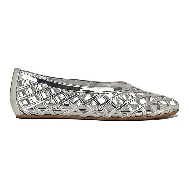 Nine West Dippy Women's Woven Round Toe Slip-On Flats