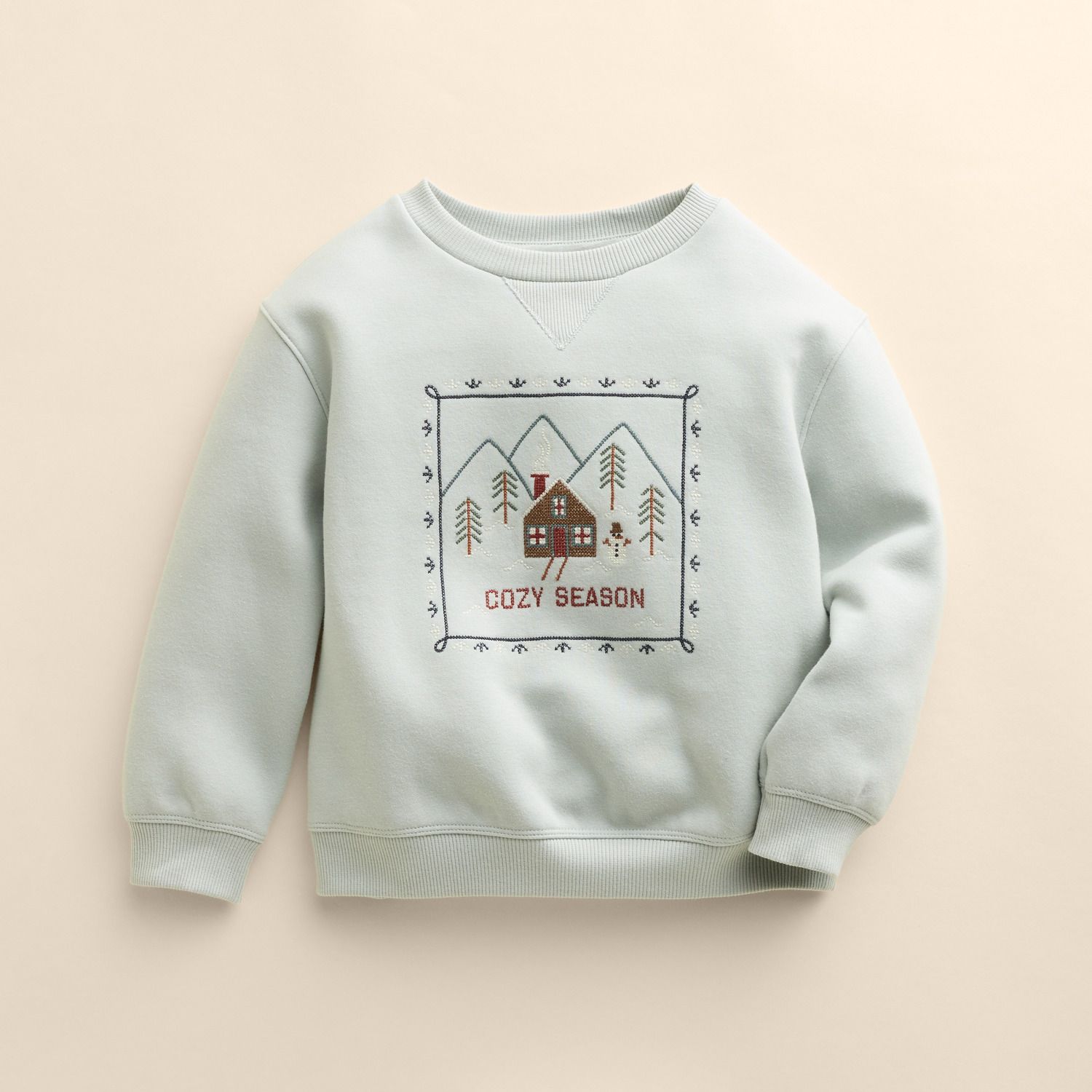 Свитер Little Co. by Lauren Conrad Graphic Crew Pullover для девочек-малышей, цвет: Синий