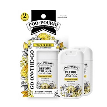 Poo-Pourri Original Citrus 2-Pack Pocket Toilet Spray Set