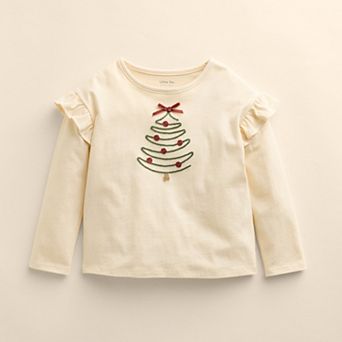 Baby & Toddler Little Co. by Lauren Conrad Organic Long Sleeve Lace Hem Tee