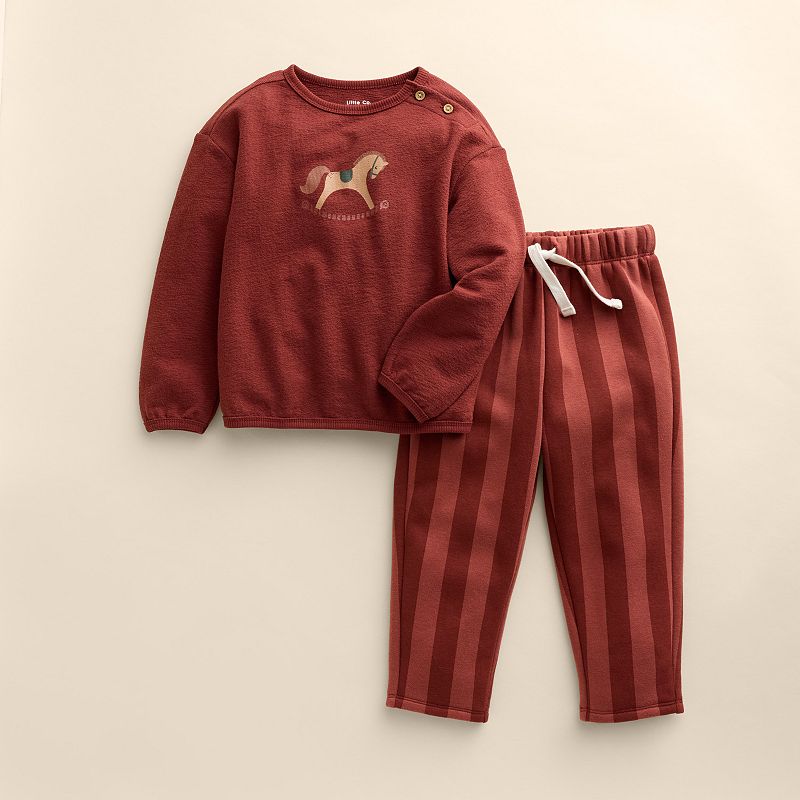 Baby & Toddler Little Co. by Lauren Conrad Long Sleeve Top & Baggy Pants Set, Toddler Boy's, Size: 3T, Red Rocking Horse