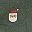 Green Santa Print