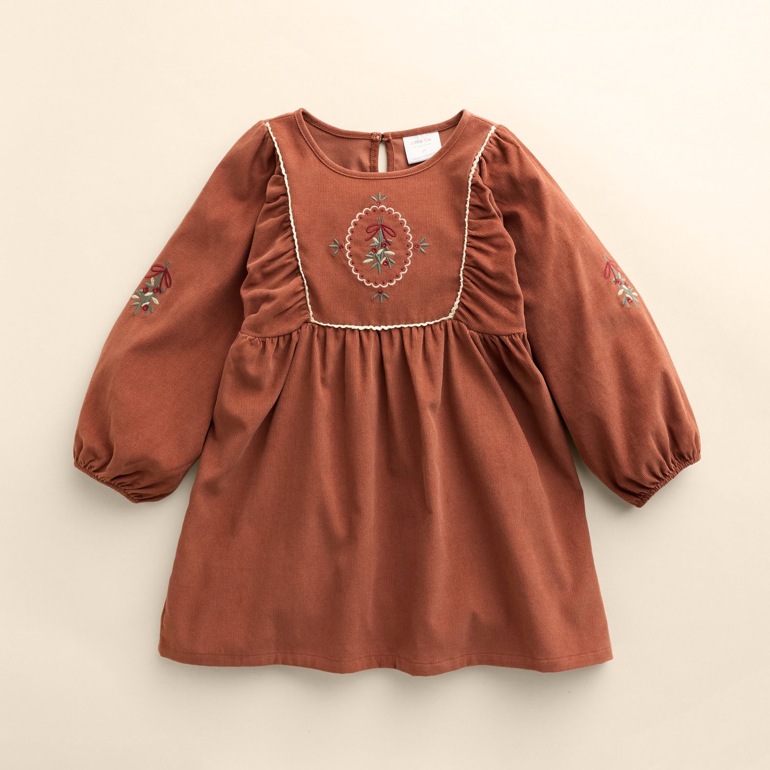 Платье Little Co. by Lauren Conrad Organic Corduroy для девочек-малышей, цвет: Коричневый