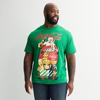 Big & Tall Coca-Cola Santa Graphic Tee