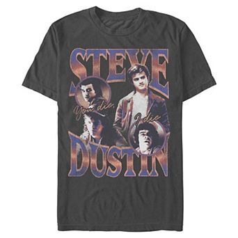 Men's Stranger Things Steve And Dustin Graphic Tee