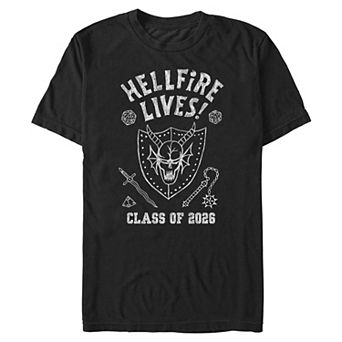 Men's Stranger Things Hellfire Lives Graphic Tee