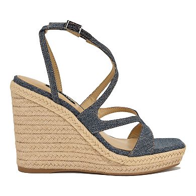 Nine West Adriane Women's Wedge Strappy Sandals