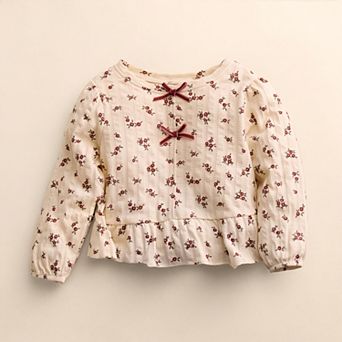 Baby & Toddler Girl Little Co. by Lauren Conrad Organic Bow Peplum Top