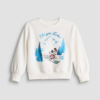 Girls 4-12 Jumping Beans® Disney's Mickey Mouse Graphic Fleece Crewneck Sweatshirt