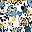 Blue Yellow Floral