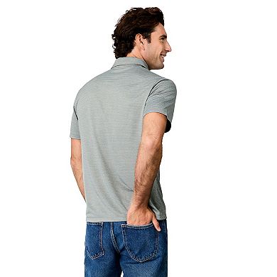 Free Country Men's Tech Jacquard Polo Shirt