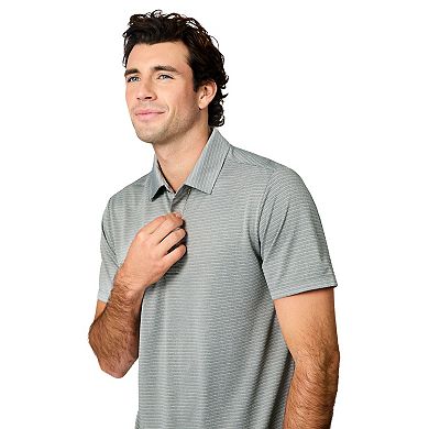 Free Country Men's Tech Jacquard Polo Shirt