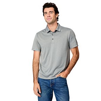 Free Country Men's Tech Jacquard Polo Shirt