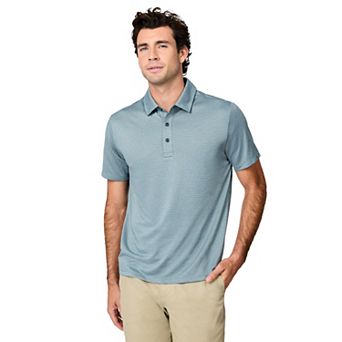 Free Country Men's Tech Jacquard Polo Shirt