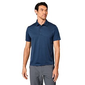 Free Country Men's Tech Jacquard Polo Shirt