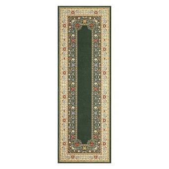 Woven Look Boho Area Rug Washable & Non-Slip for Bedroom or Nursery
