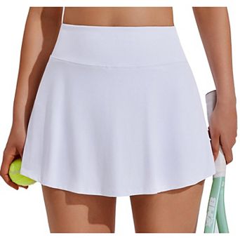 Pinspark Women's High Waisted Pleated Tennis Skort Athletic Golf Skirt with Pockets
