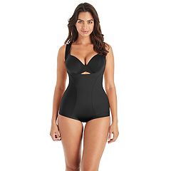 Assets By Spanx Women's Flawless Finish Shaping Micro Low Back Cupped  Bodysuit Shapewear - Neutral 1x : Target