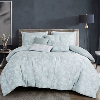 ESCA Green Floral Comforter Set