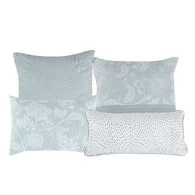 ESCA Green Floral Comforter Set