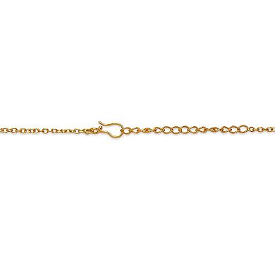 Adjustable Gold-plated and Pastel green Enamel Tala Necklace by Dhwani Bansal