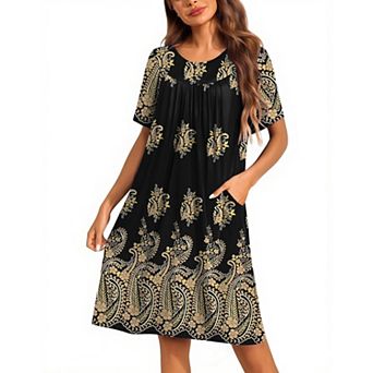 Ekouaer for Women Button House Dresses with Pockets