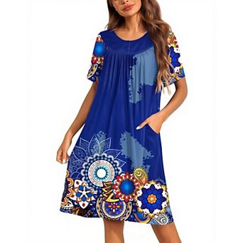 Ekouaer for Women Button House Dresses with Pockets