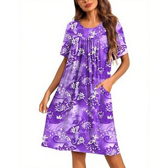 Ekouaer for Women Button House Dresses with Pockets