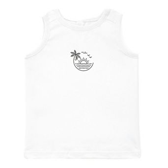 Embroidered Beach Sunset - Toddler Graphic Tank