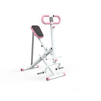 KWPZQEB Foldable Squat Machine for Home with Resistance Bands