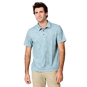 Free Country Men's SunFree UPF Printed Polo Shirt