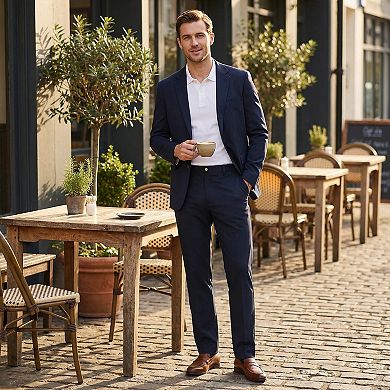 Men's Stretch Lightweight Dress Pants - Straight Leg Office & Golf Trousers