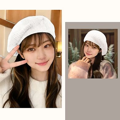Beanie Knit Beret Hat for Women 1Pc