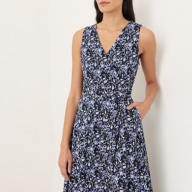 Organic Cotton Fit & Flare Easy V-Neck Dress