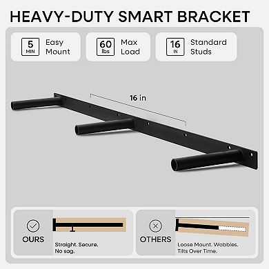 Golden Oak Heavy Floating Shelf