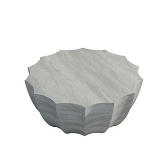 KWPZQEB Outdoor and Indoor Waterproof MgO Cement Design Coffee Table for Garden, Living Room